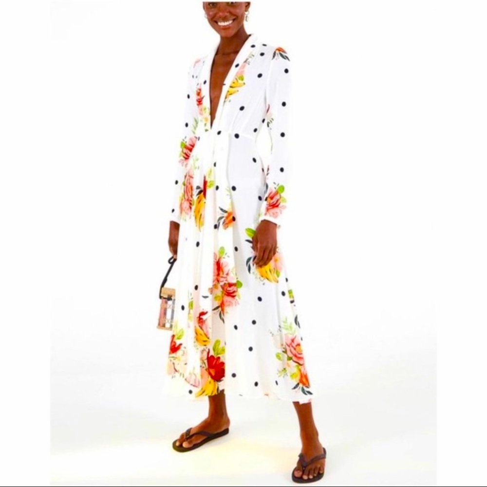 FARM Rio NWT Nanaju Maxi Dress in White